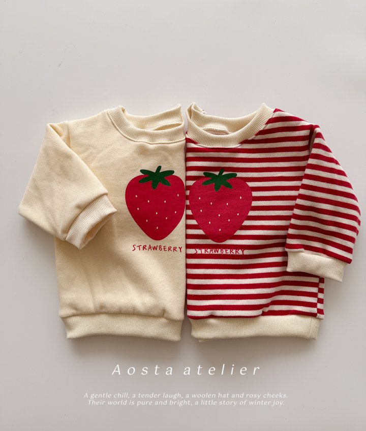 Aosta - Korean Baby Fashion - #smilingbaby - Strawberry Sweatshirt