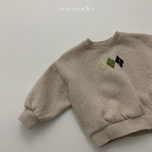 Aou Studio - Korean Baby Fashion - #babyboutique - Argyle Sweatshirt - 6
