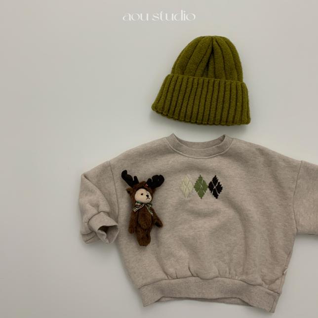 Aou Studio - Korean Baby Fashion - #babygirlfashion - Argyle Sweatshirt - 11