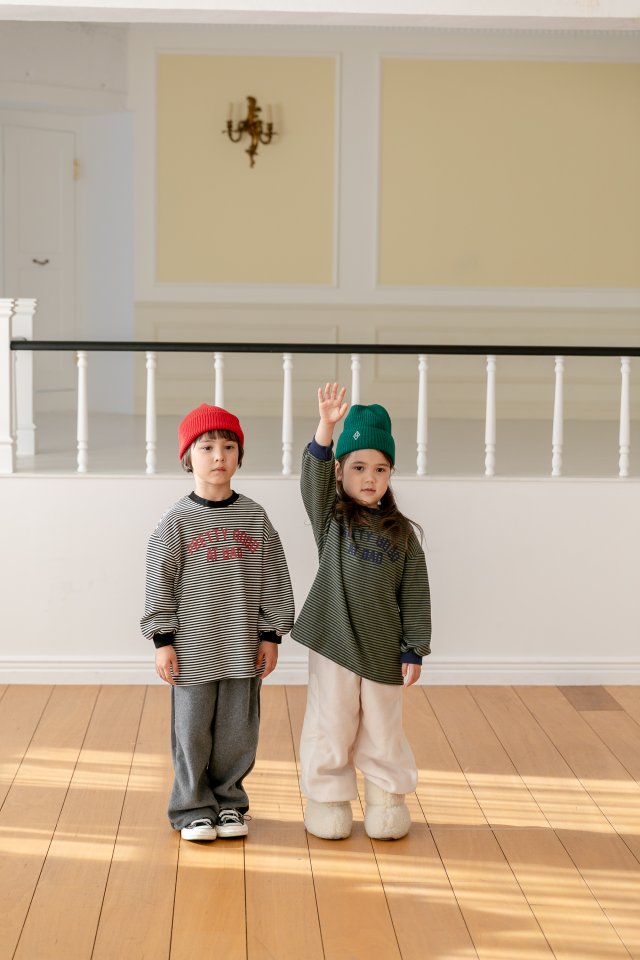 Apfel - Korean Children Fashion - #kidzfashiontrend - Cloud Stripe Tee - 4