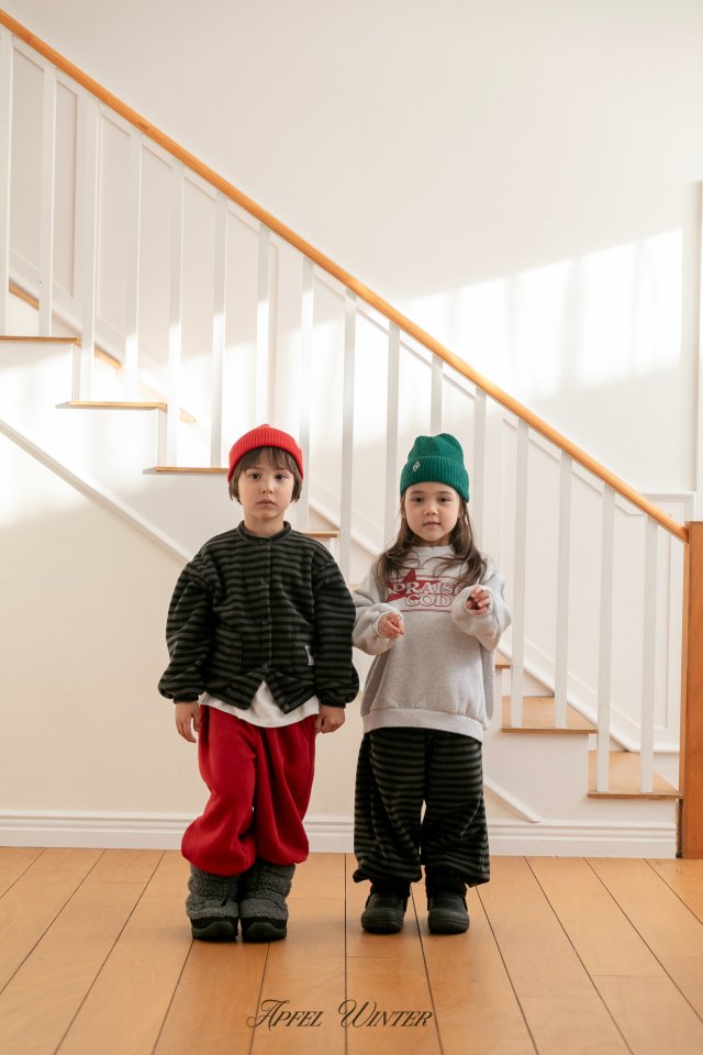 Apfel - Korean Children Fashion - #Kfashion4kids - Popo Line Jogger Pants - 7