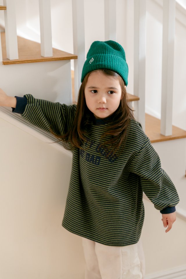 Apfel - Korean Children Fashion - #childrensboutique - Cloud Stripe Tee - 11