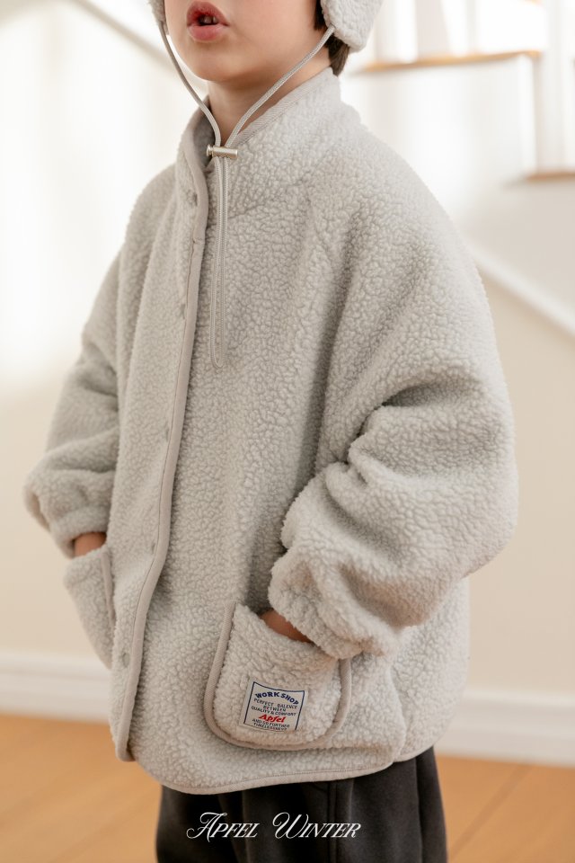 Apfel - Korean Children Fashion - #childrensboutique - Bagel Fleece Jacket - 12