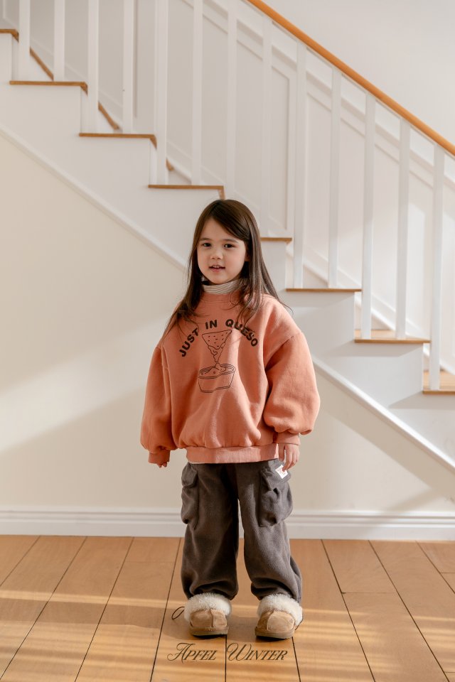 Apfel - Korean Children Fashion - #designkidswear - Peach Pop Sweatshirt - 7