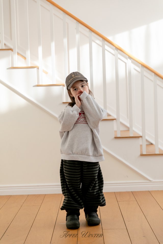 Apfel - Korean Children Fashion - #discoveringself - Popo Line Jogger Pants - 2
