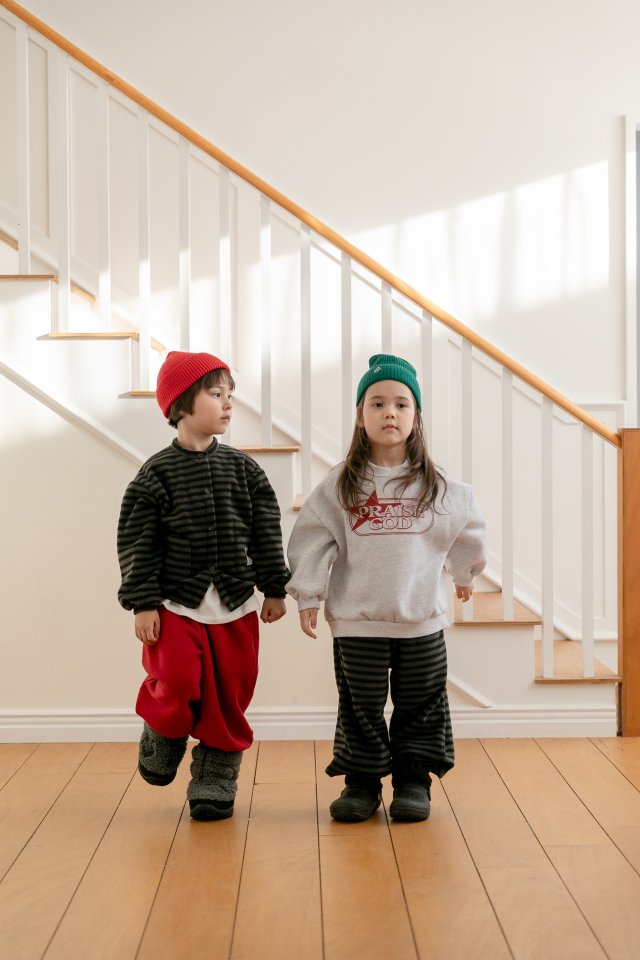 Apfel - Korean Children Fashion - #kidsstore - Popo Line Jogger Pants - 5