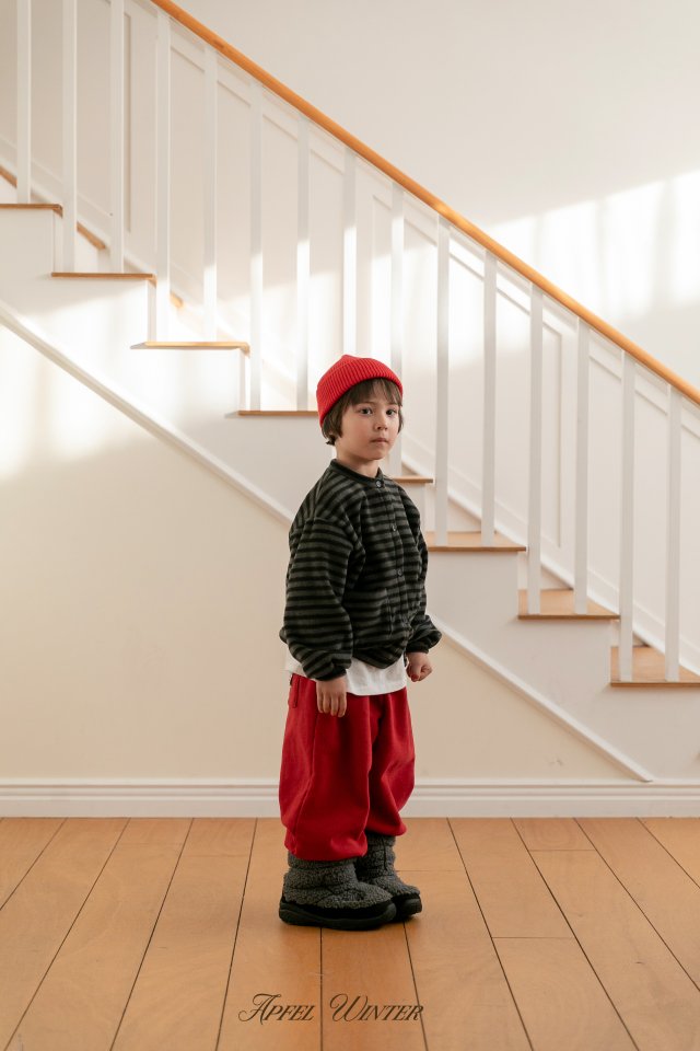 Apfel - Korean Children Fashion - #kidzfashiontrend - Popo Line Cardigan - 10