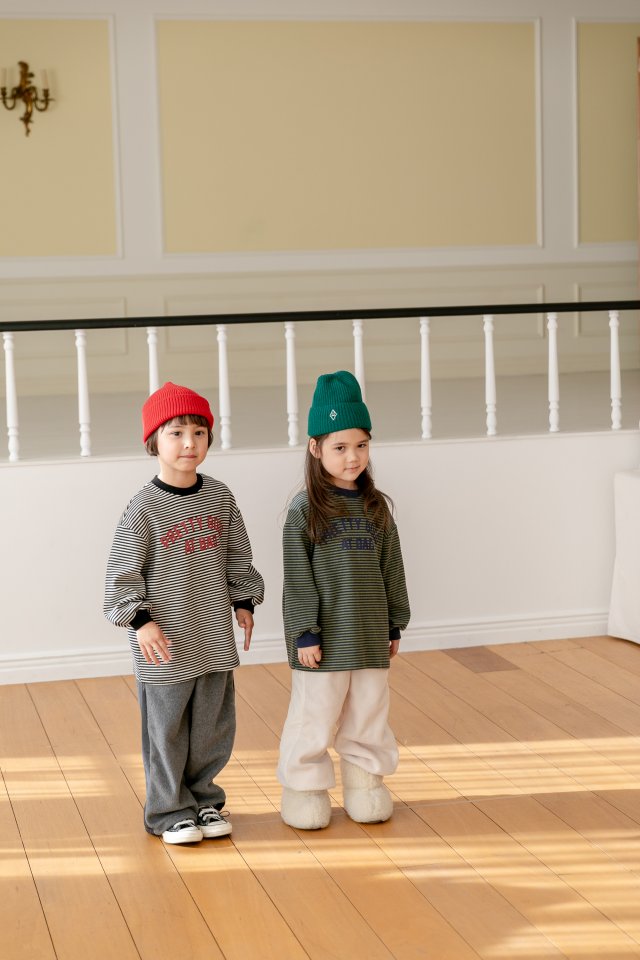 Apfel - Korean Children Fashion - #kidzfashiontrend - Cloud Stripe Tee - 3