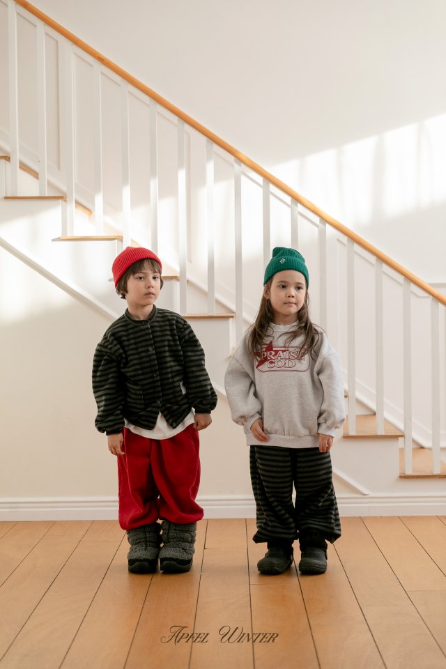 Apfel - Korean Children Fashion - #kidzfashiontrend - Popo Line Jogger Pants - 6