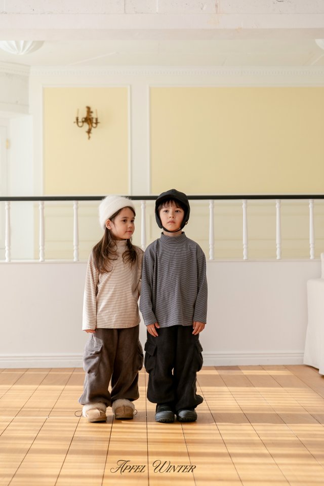 Apfel - Korean Children Fashion - #littlefashionista - Fluffy Cargo Pants - 3