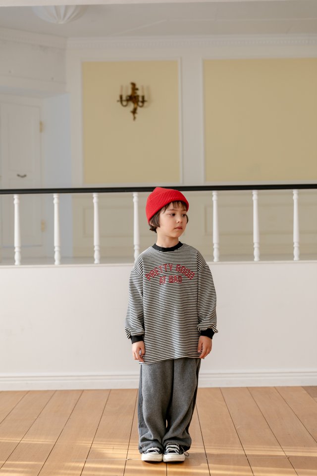 Apfel - Korean Children Fashion - #minifashionista - Cloud Stripe Tee - 7