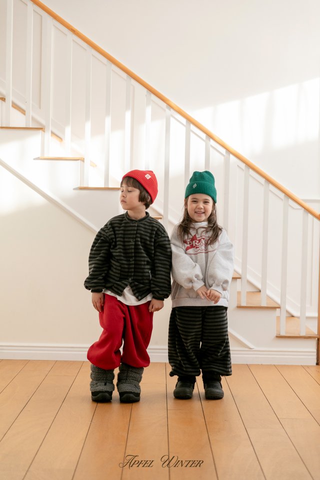 Apfel - Korean Children Fashion - #minifashionista - Popo Line Jogger Pants - 10