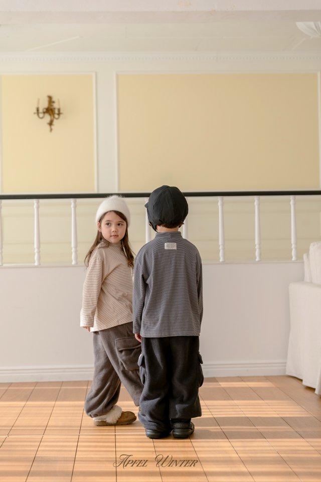 Apfel - Korean Children Fashion - #todddlerfashion - Toast Mock Neck Tee - 5