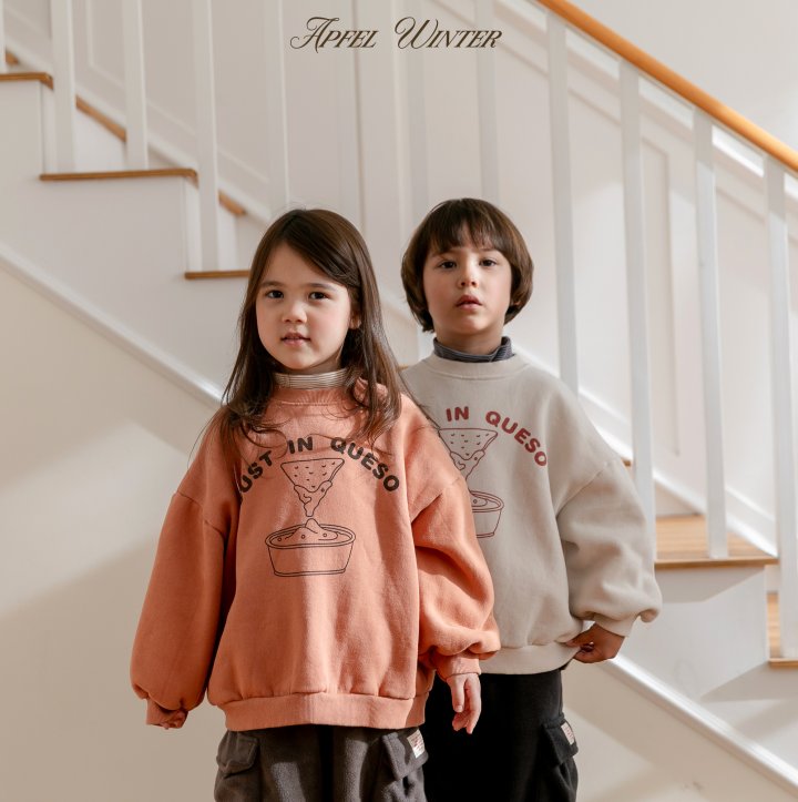 Apfel - Korean Children Fashion - #todddlerfashion - Peach Pop Sweatshirt - 2