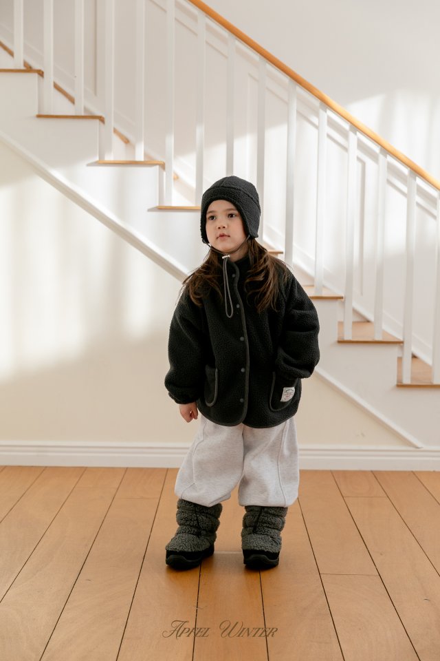 Apfel - Korean Children Fashion - #todddlerfashion - Bagel Fleece Jacket - 8