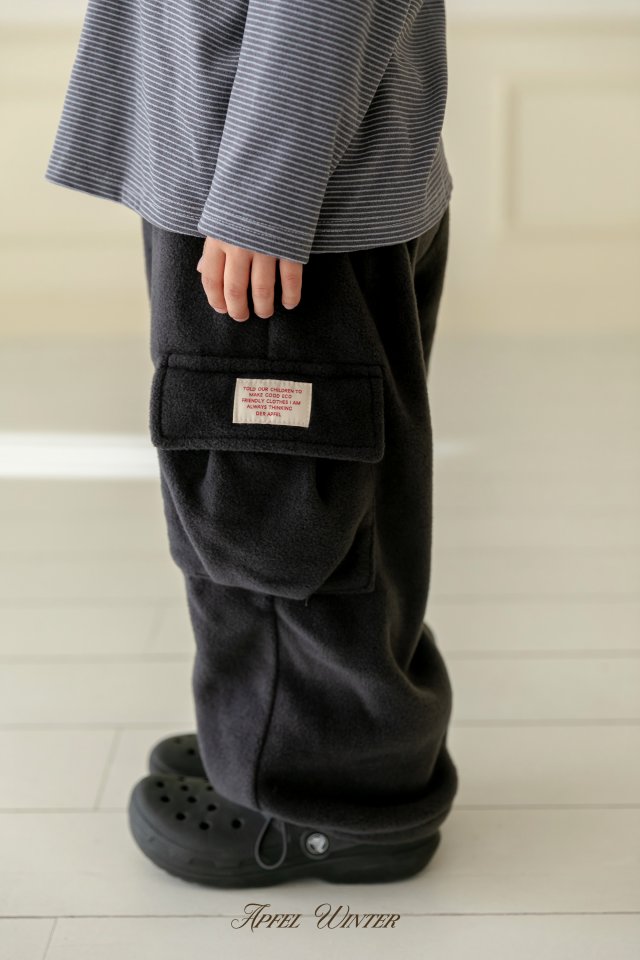 Apfel - Korean Children Fashion - #todddlerfashion - Fluffy Cargo Pants - 7