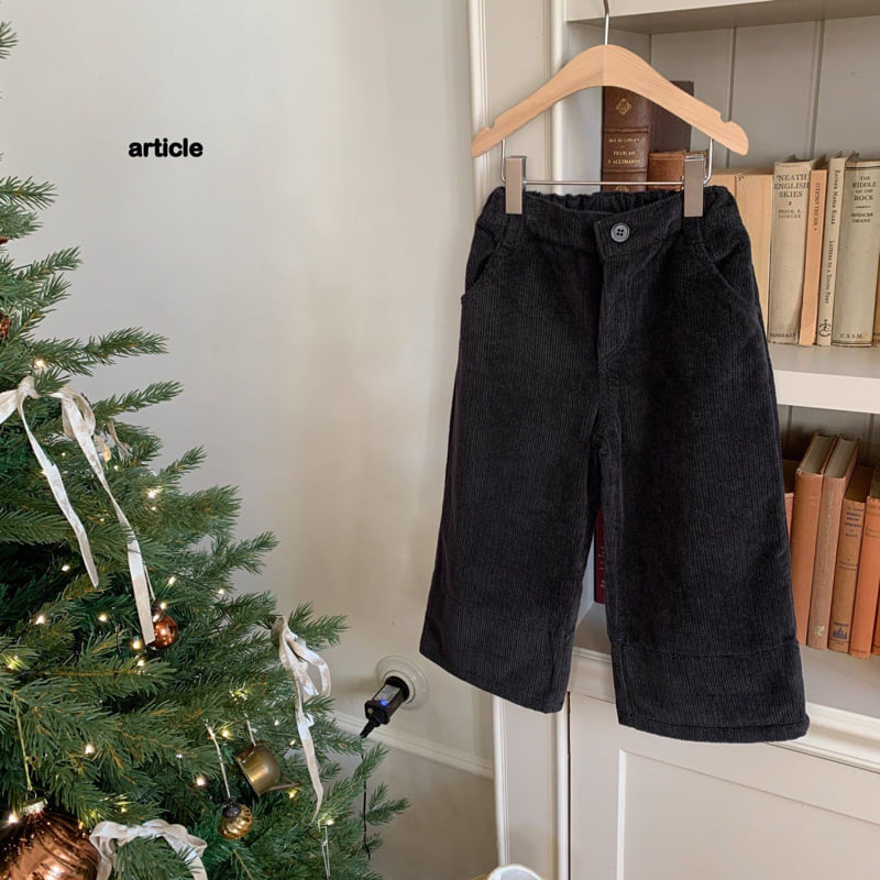 Article - Korean Children Fashion - #childofig - Dobby Roll Up Pants - 5
