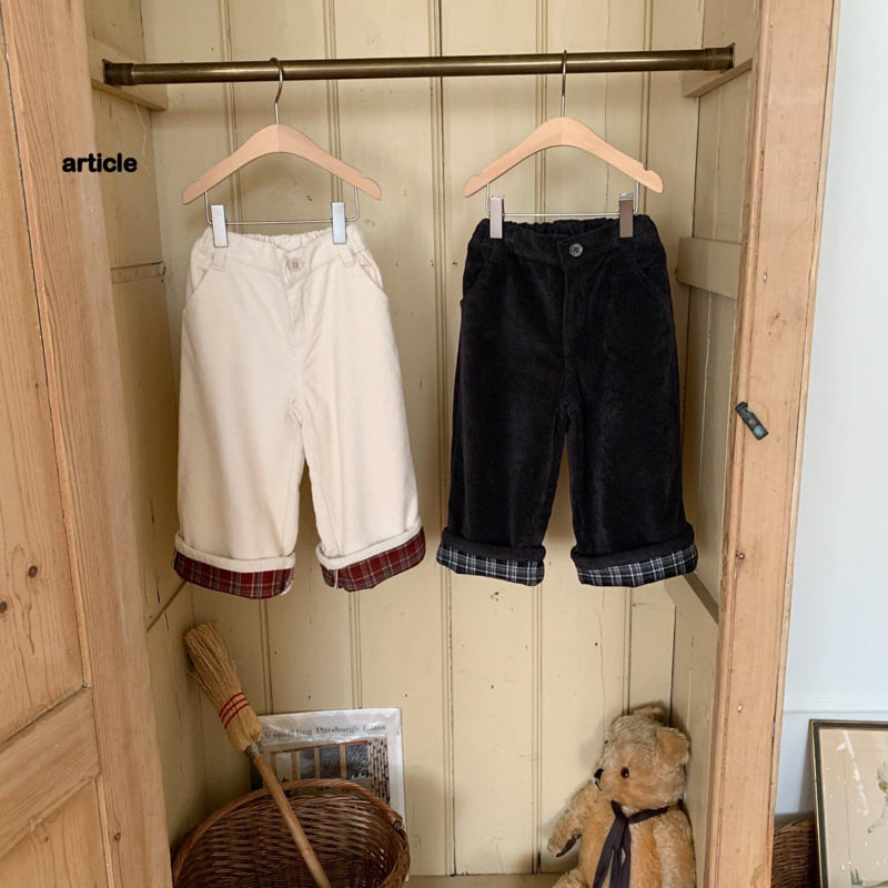 Article - Korean Children Fashion - #designkidswear - Dobby Roll Up Pants - 8