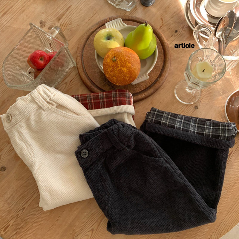 Article - Korean Children Fashion - #discoveringself - Dobby Roll Up Pants - 9