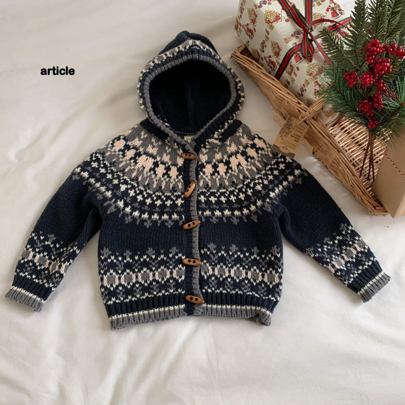 Article - Korean Children Fashion - #discoveringself - Nordic Duffel Hood Knit - 5