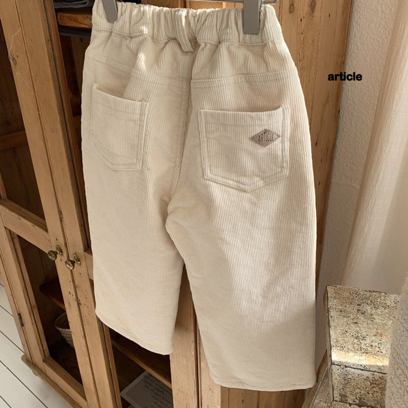 Article - Korean Children Fashion - #fashionkids - Milk Corduroy Pants - 3