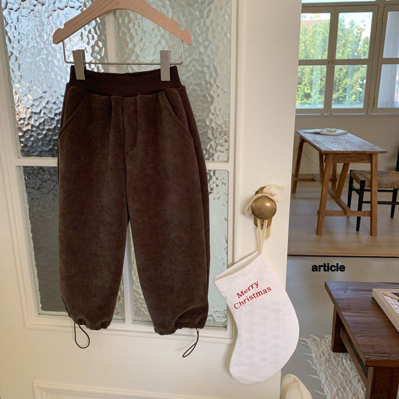 Article - Korean Children Fashion - #kidsshorts - Winter Boa Pants - 7