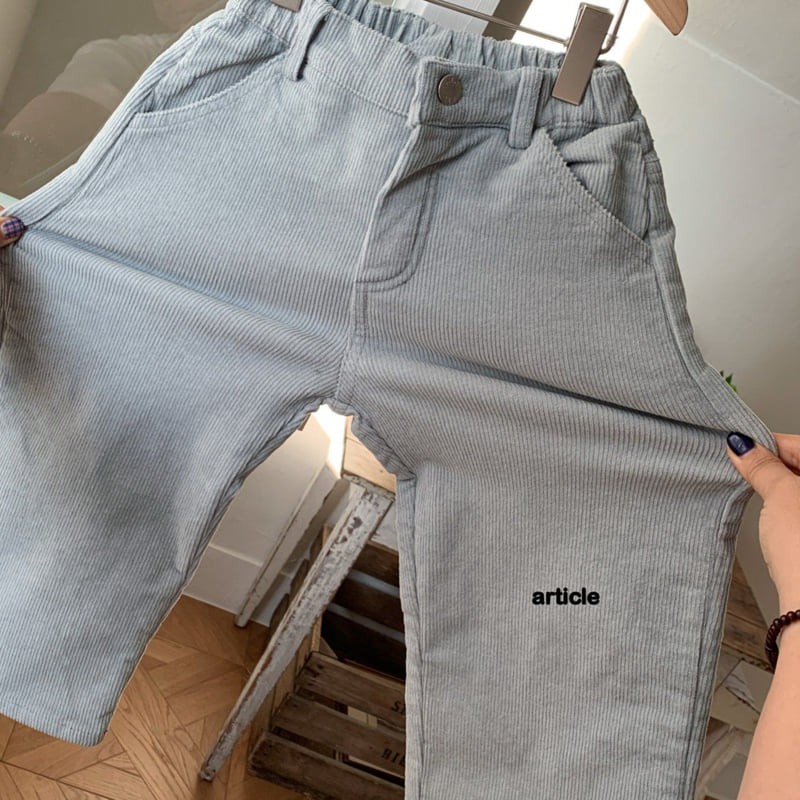 Article - Korean Children Fashion - #kidsstore - Milk Corduroy Pants - 5