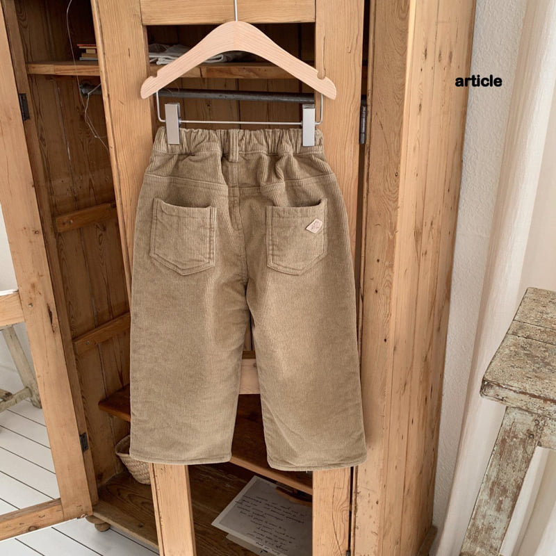 Article - Korean Children Fashion - #littlefashionista - Milk Corduroy Pants - 8