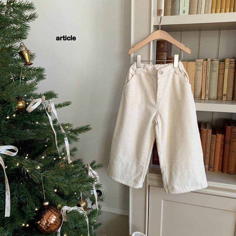 Article - Korean Children Fashion - #magicofchildhood - Dobby Roll Up Pants - 2