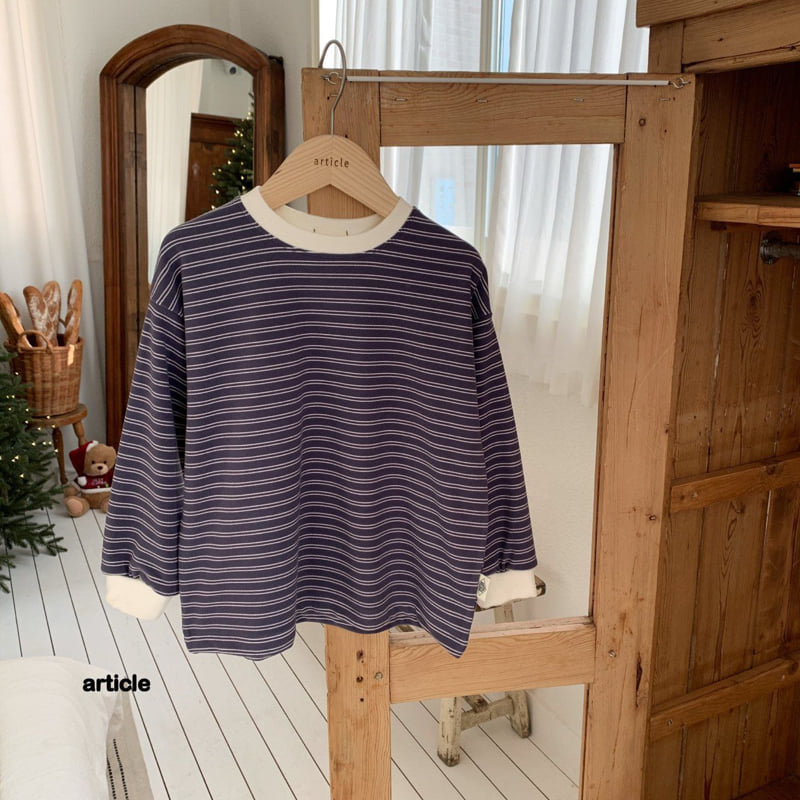 Article - Korean Children Fashion - #magicofchildhood - Coos Stripe Tee - 2
