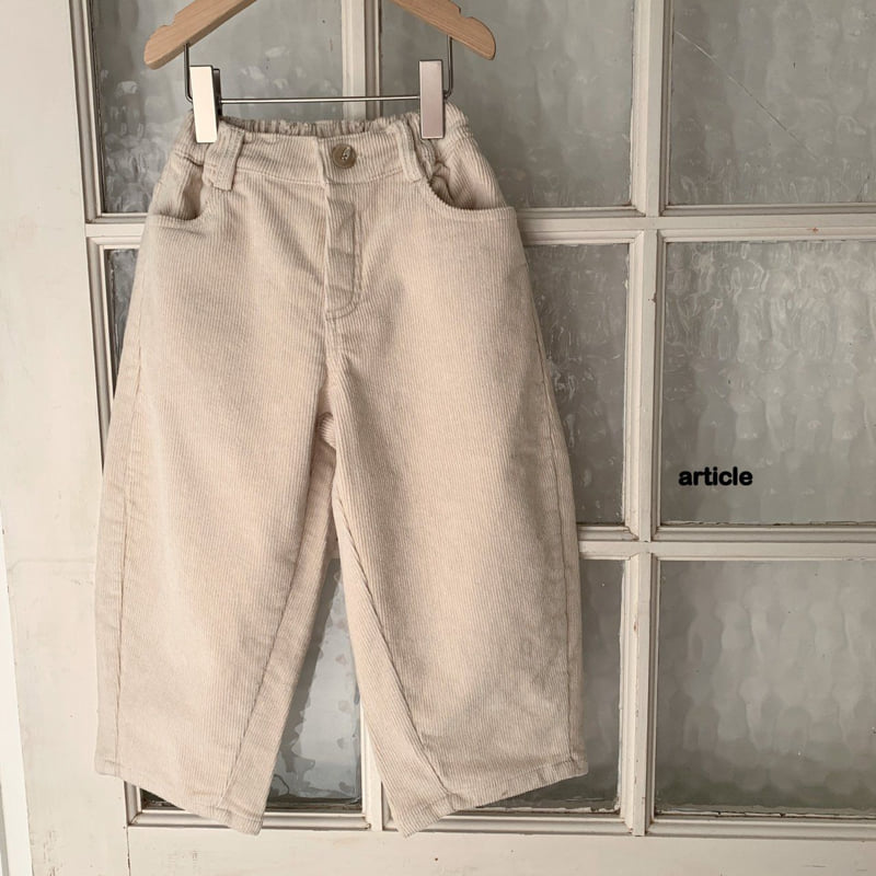 Article - Korean Children Fashion - #minifashionista - Vibe Curve Cord Pants - 3