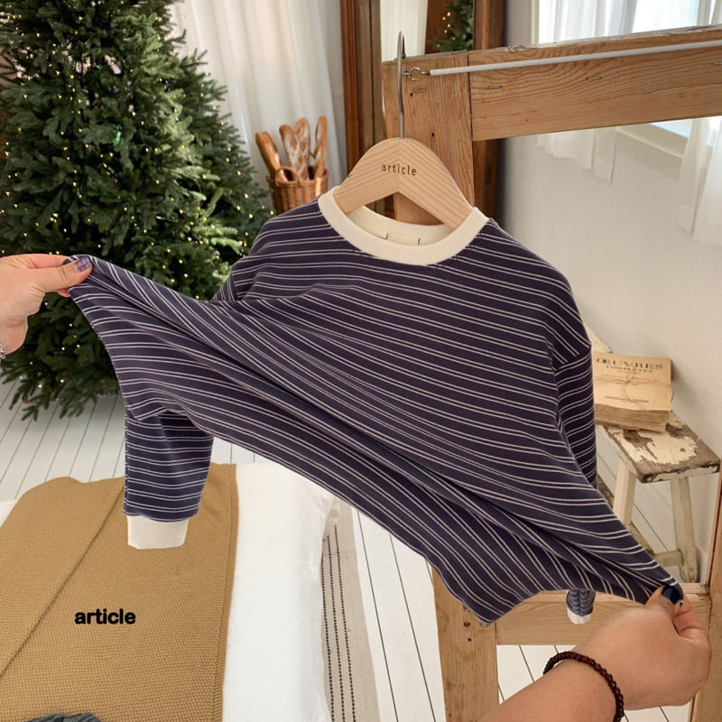 Article - Korean Children Fashion - #minifashionista - Coos Stripe Tee - 3