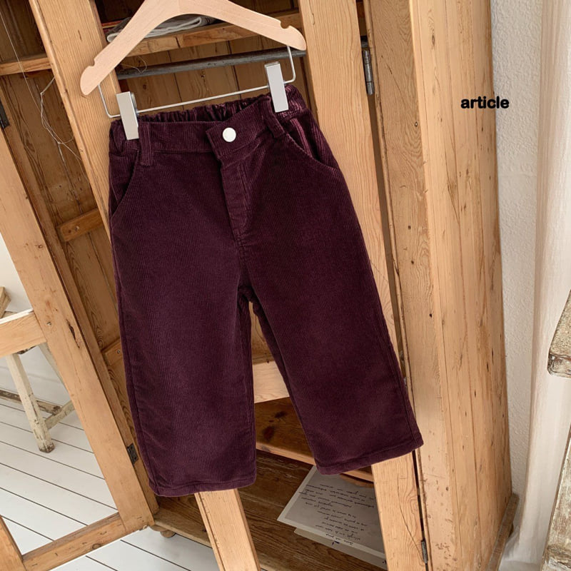 Article - Korean Children Fashion - #prettylittlegirls - Milk Corduroy Pants - 11