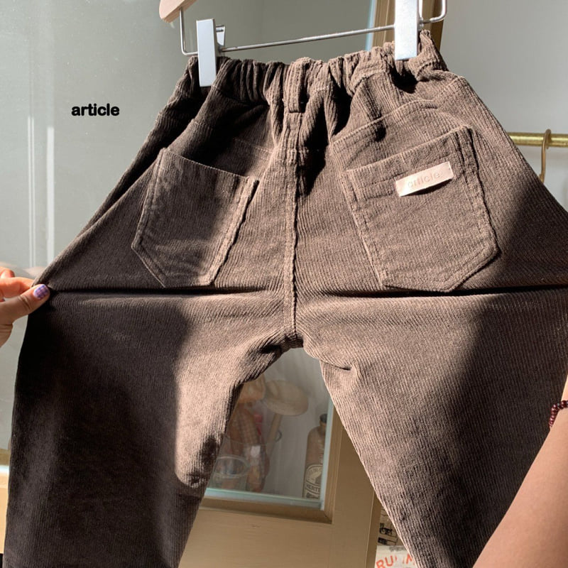Article - Korean Children Fashion - #stylishchildhood - Vibe Curve Cord Pants - 7