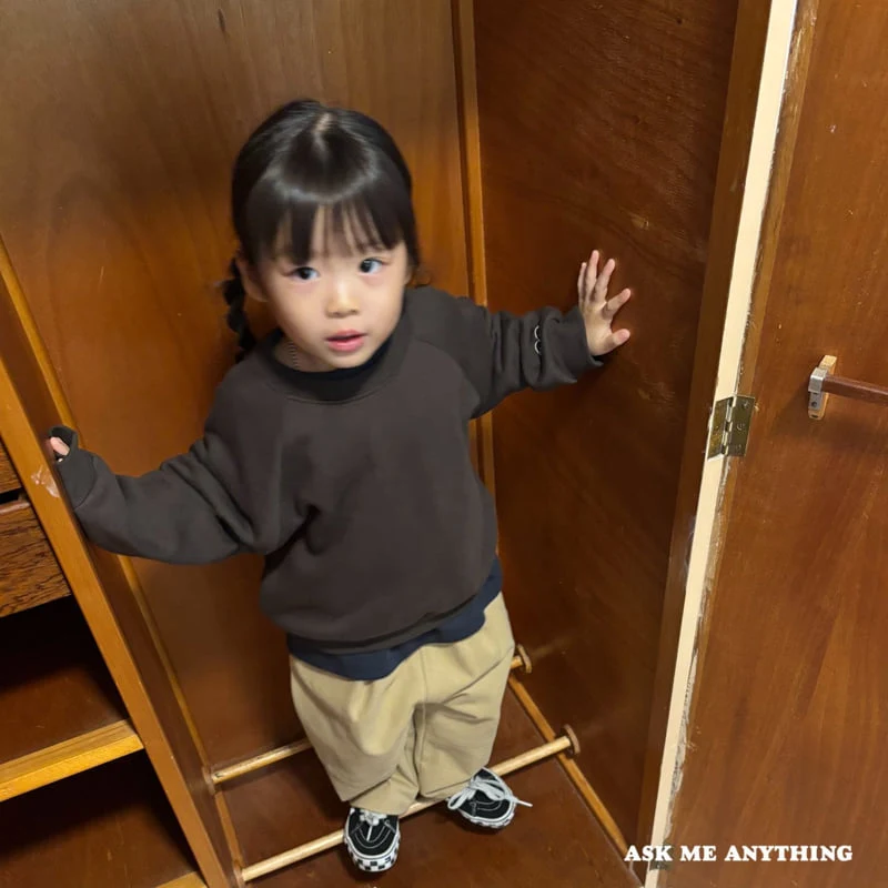 Ask Me Anything - Korean Children Fashion - #kidsshorts - Mix Sweatshirt - 8