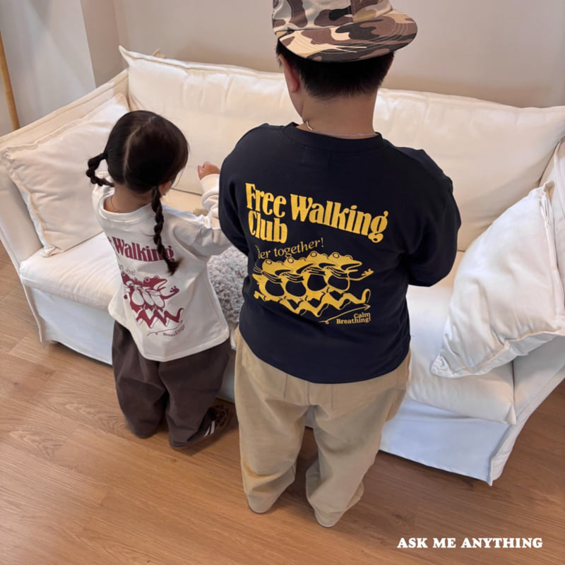 Ask Me Anything - Korean Children Fashion - #minifashionista - Walking Tee - 5
