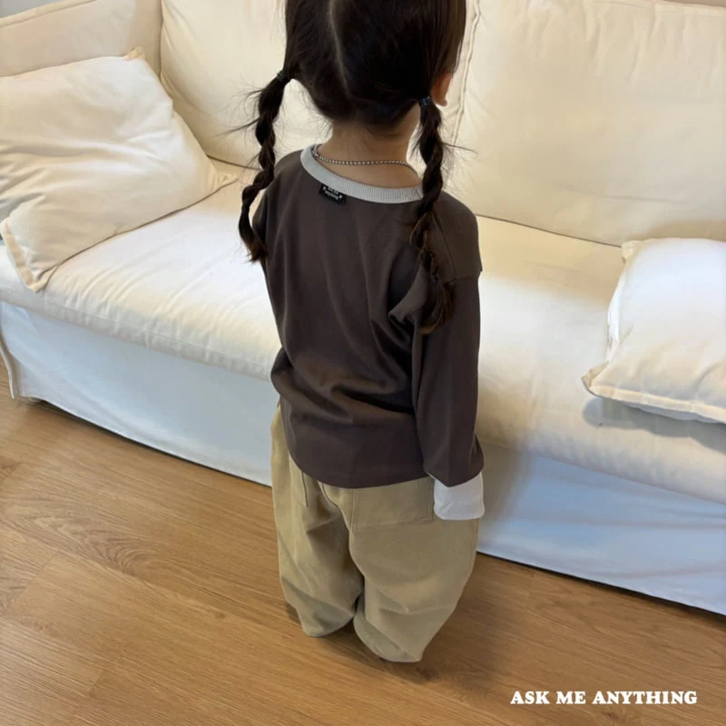 Ask Me Anything - Korean Children Fashion - #prettylittlegirls - Chacha Ribbed Tee - 2