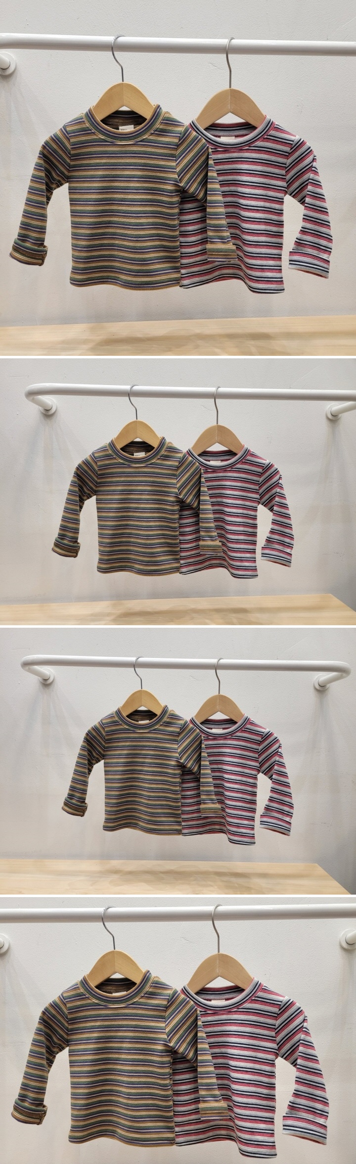 Atree - Korean Baby Fashion - #babylifestyle - Thick Stripe Tee