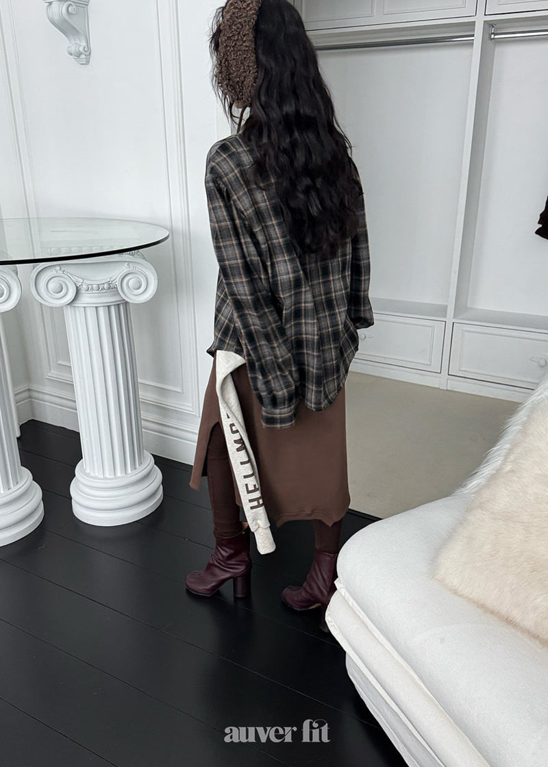 Auver_Fit - Korean Women Fashion - #momslook - Kosachi Check Shirt - 3