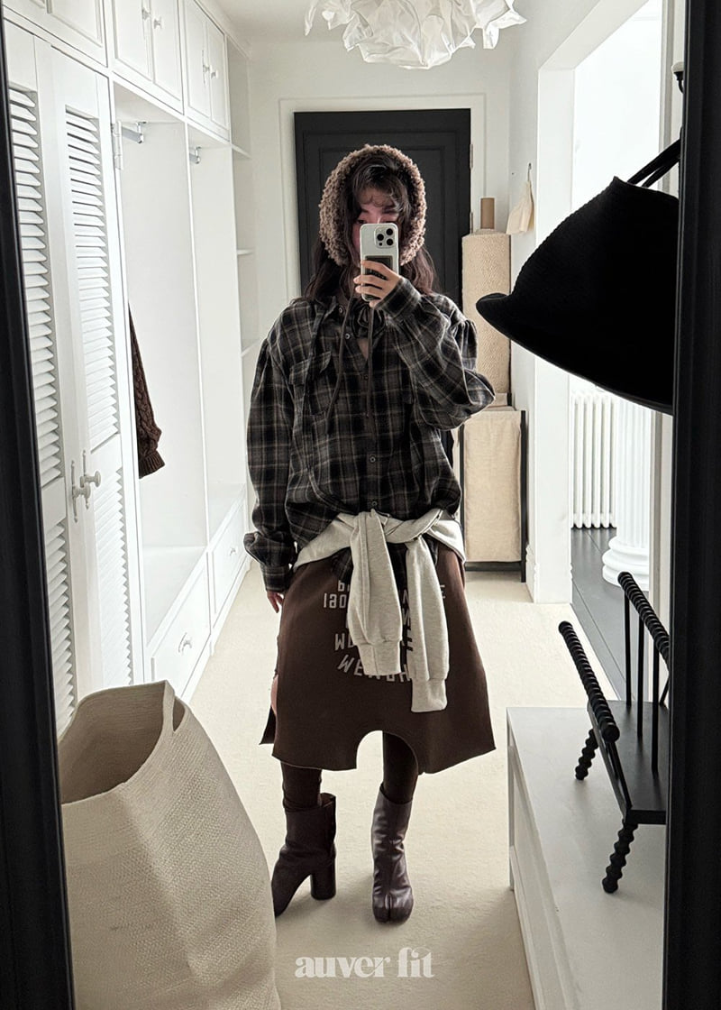 Auver_Fit - Korean Women Fashion - #momslook - Kosachi Check Shirt - 7