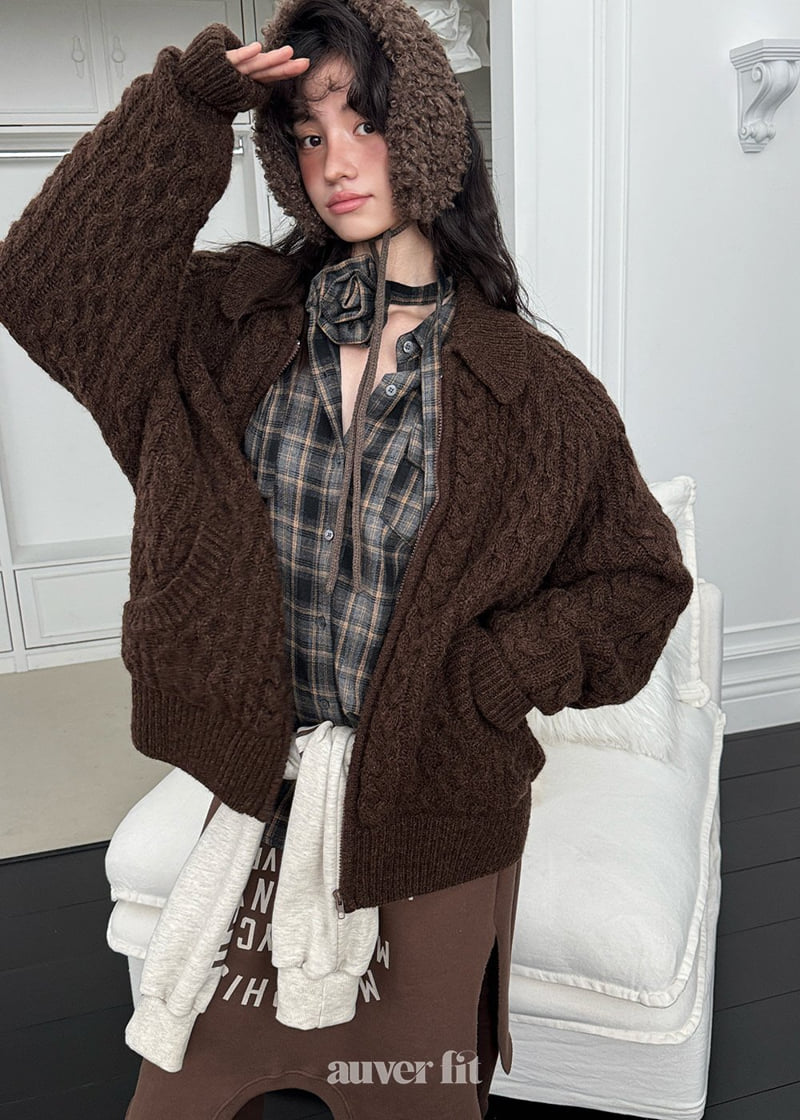 Auver_Fit - Korean Women Fashion - #momslook - Kosachi Check Shirt - 9