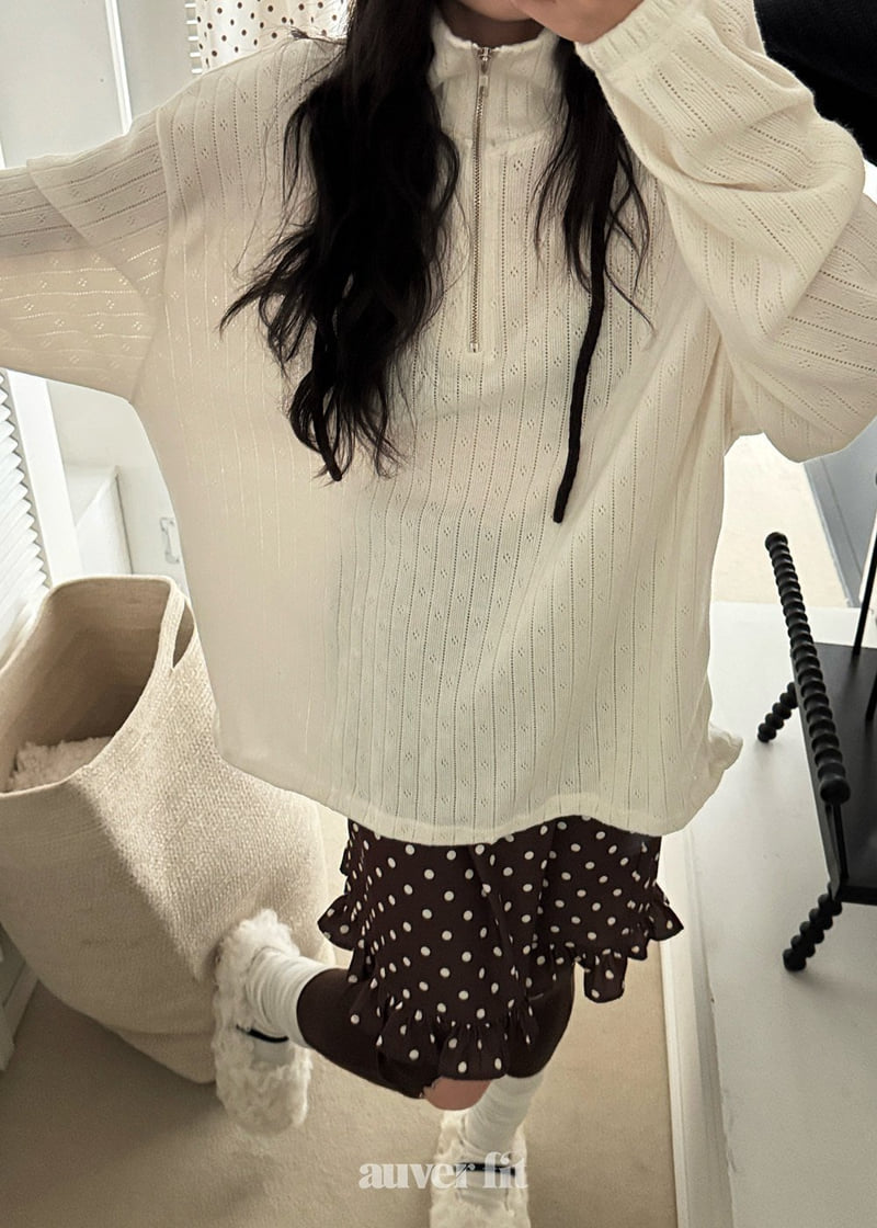 Auver_Fit - Korean Women Fashion - #momslook - Dot Frill Skirt - 6