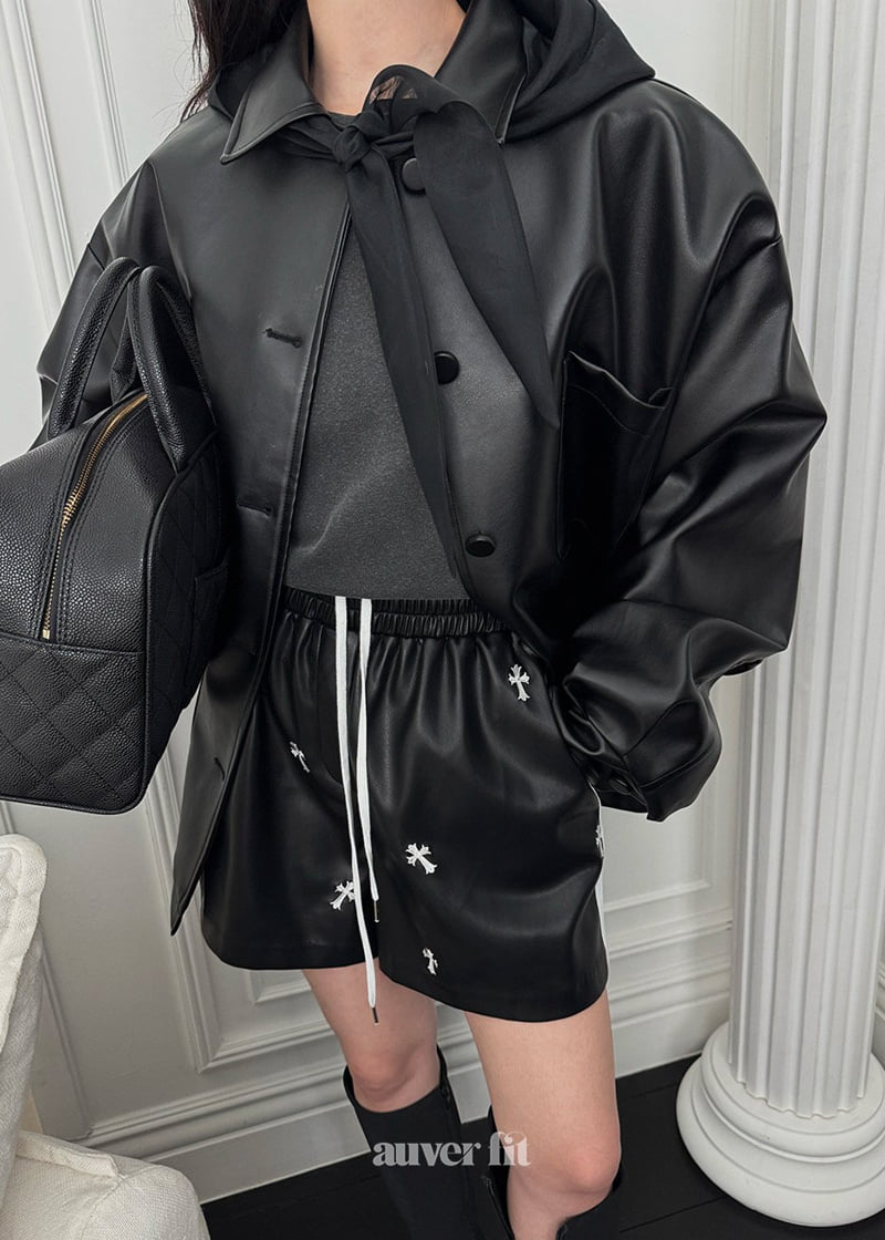 Auver_Fit - Korean Women Fashion - #momslook - Scarf Rare Jacket - 5