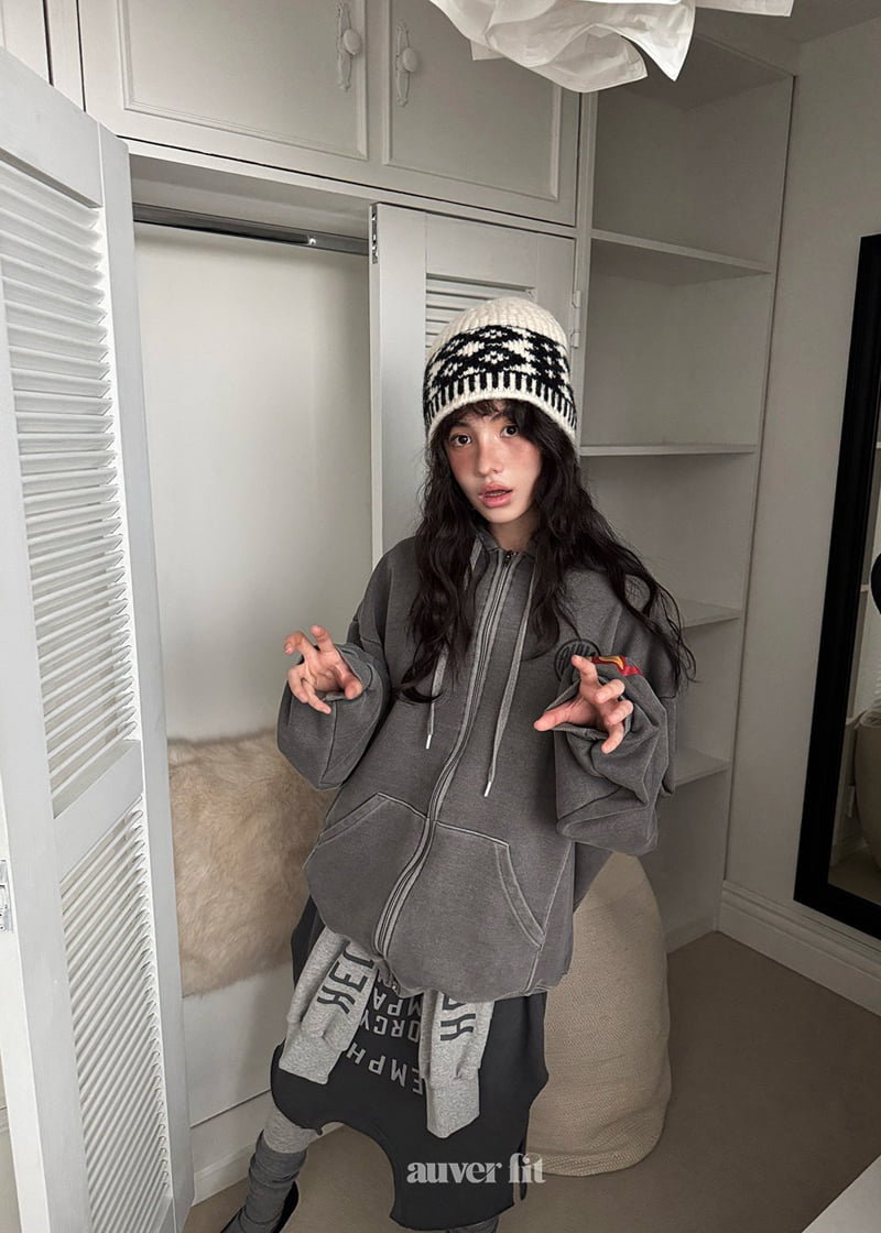 Auver_Fit - Korean Women Fashion - #momslook - Overpiece Hood Jacket - 2