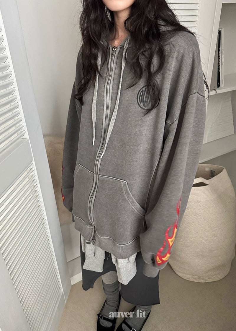 Auver_Fit - Korean Women Fashion - #womensfashion - Overpiece Hood Jacket - 4
