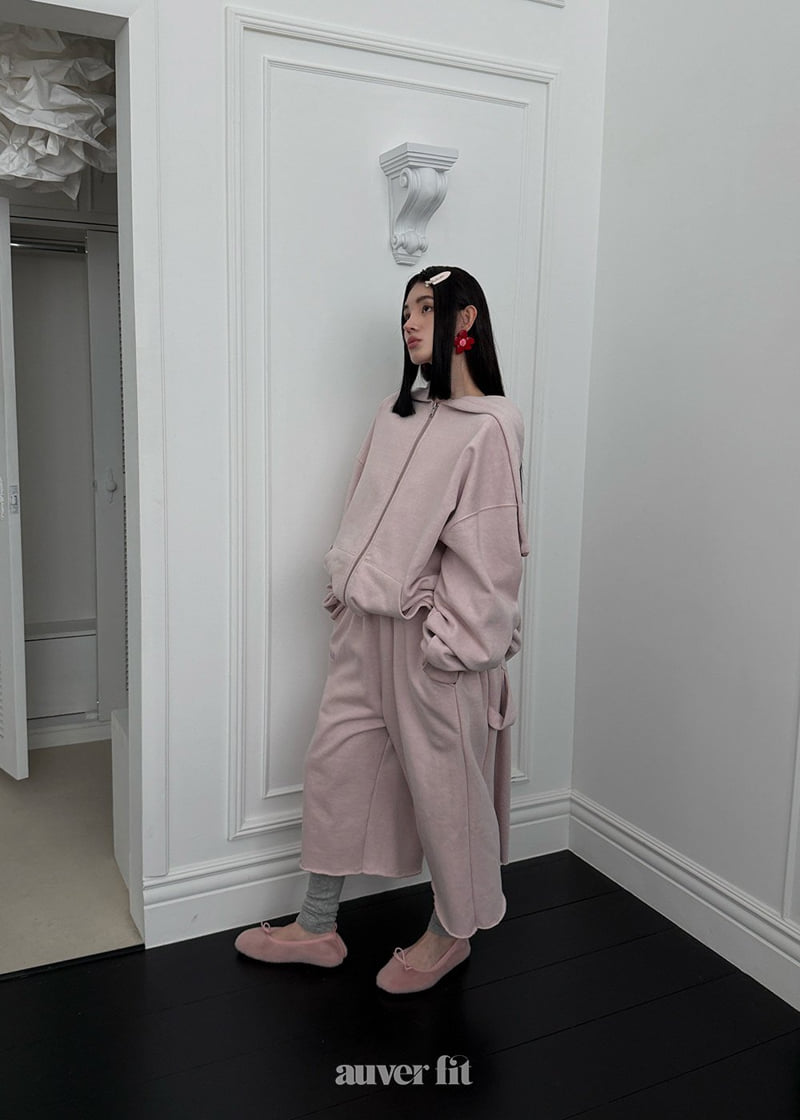 Auver_Fit - Korean Women Fashion - #momslook - Sailor Pig Hood Set - 6