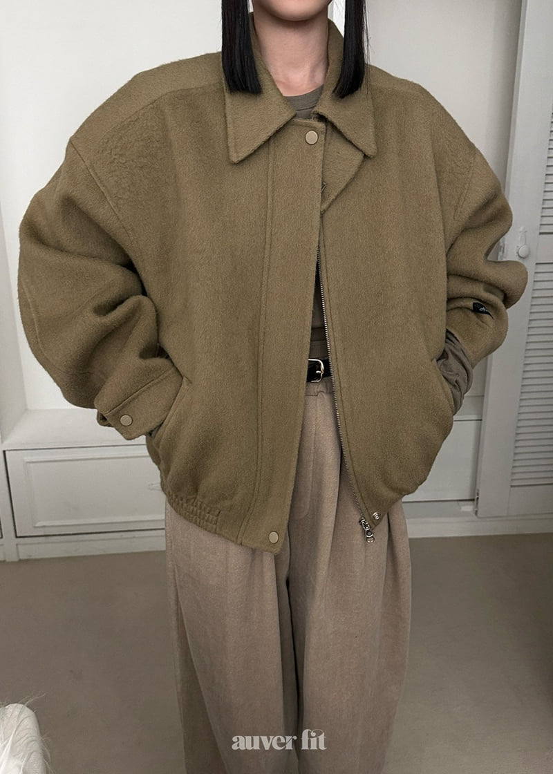 Auver_Fit - Korean Women Fashion - #momslook - Hand Blouson Jacket - 7