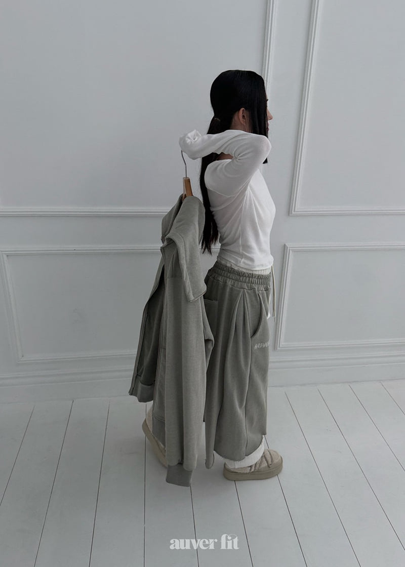 Auver_Fit - Korean Women Fashion - #momslook - Creamy Padded Tee - 7