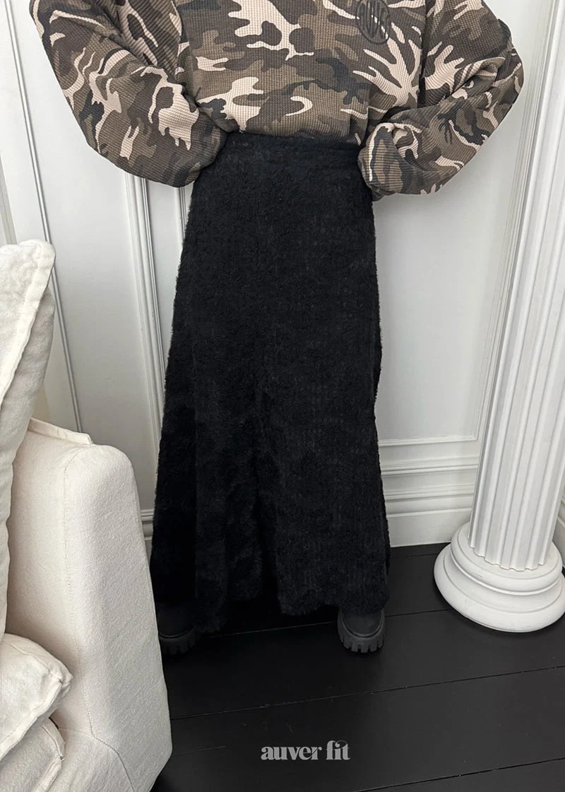 Auver_Fit - Korean Women Fashion - #momslook - Moss Flare Long Skirt - 8