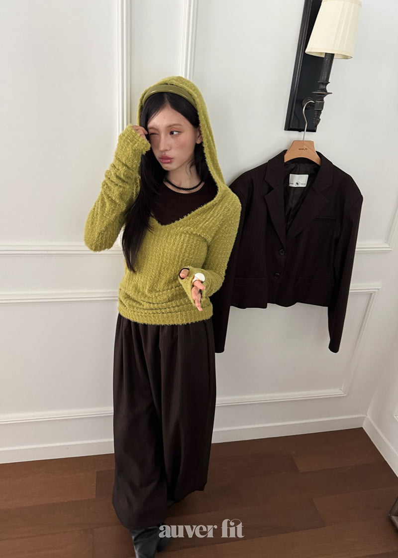Auver_Fit - Korean Women Fashion - #pursuepretty - Hair Hoodie - 2